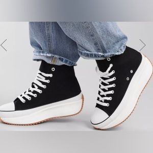 madden girl black platform sneakers 8.5